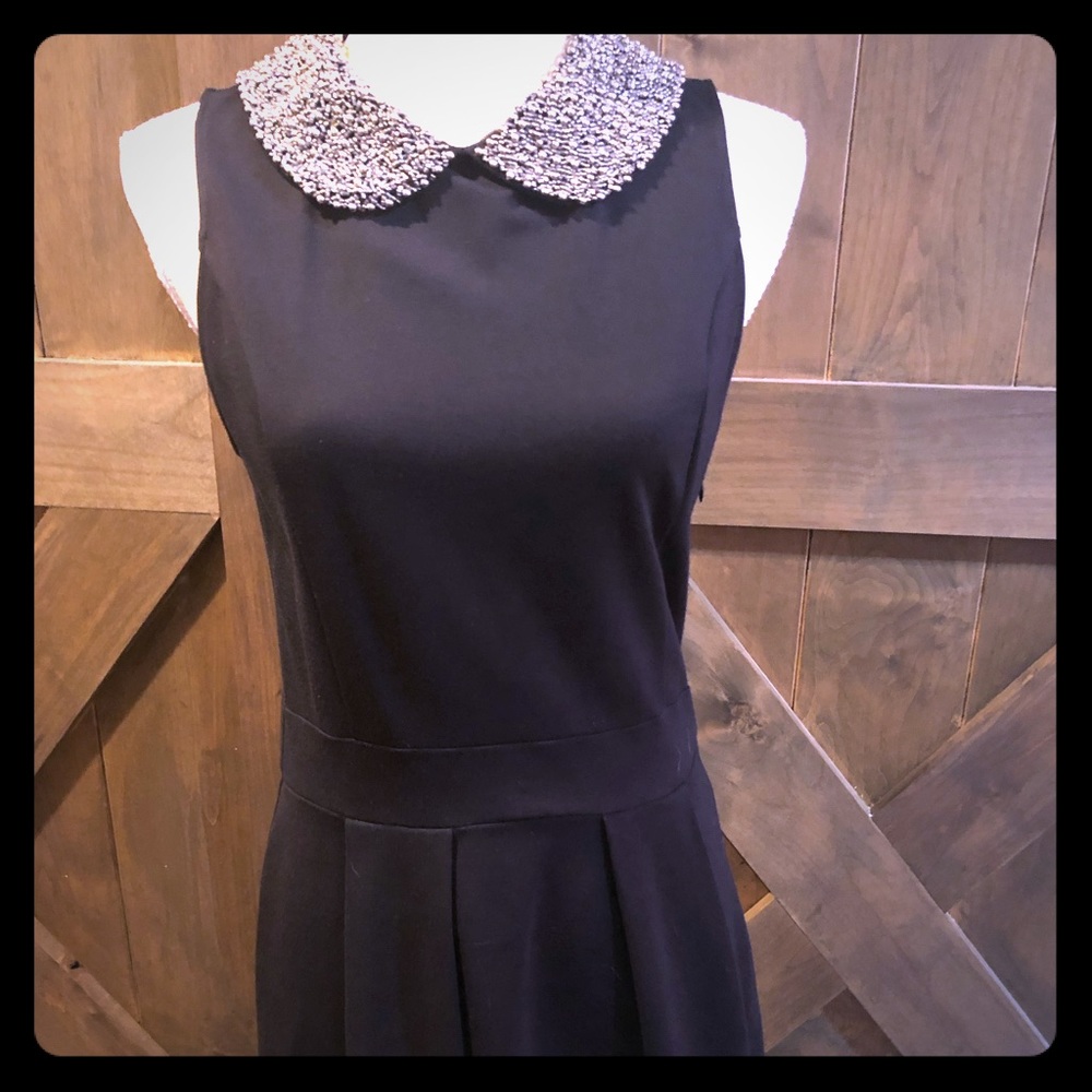 Collective Concepts Black Embellished Mini Dress M